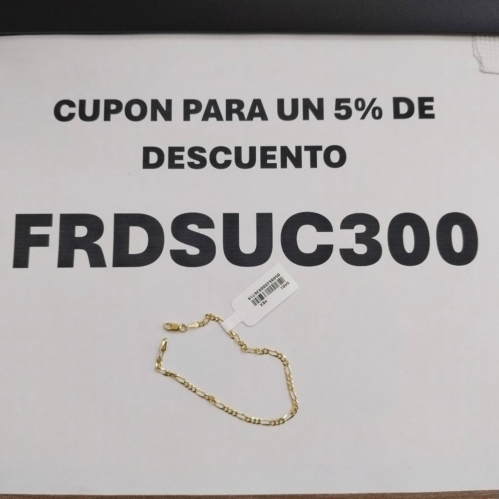 PULSERA 3X1 14K 18 CM 1.9 GR (NUEVO)
