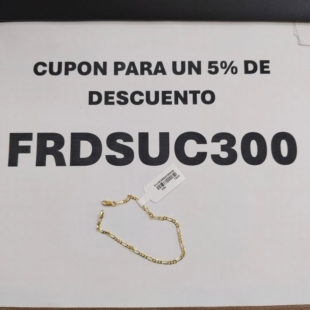 PULSERA 3X1 14K 18 CM 1.9 GR (NUEVO)