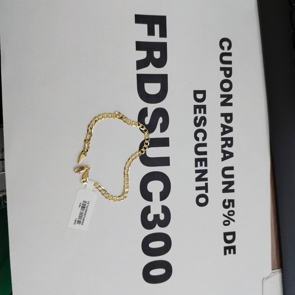 PULSERA BARBADA 14K 21 CM 5.1 GR (NUEVO)