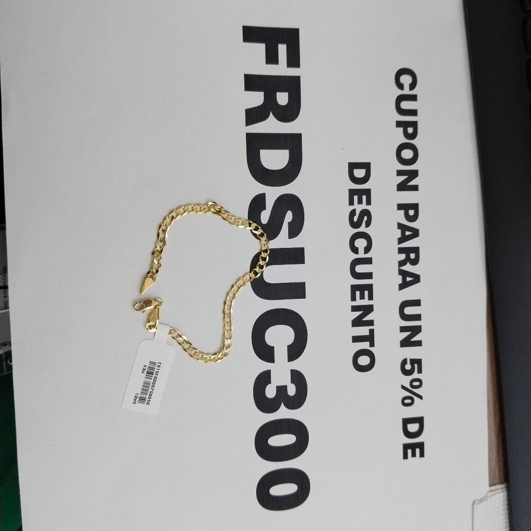 PULSERA BARBADA 14K 21 CM 5.1 GR (NUEVO)