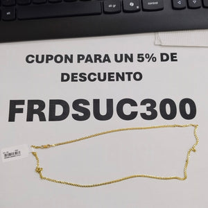 CADENA BARBADO 10K 55 CM 4.7 GR (NUEVO)