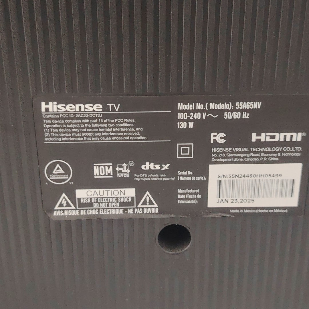 PANTALLA HISENSE 55A65NV (2025) 55" LED 4K (SEMINUEVO)