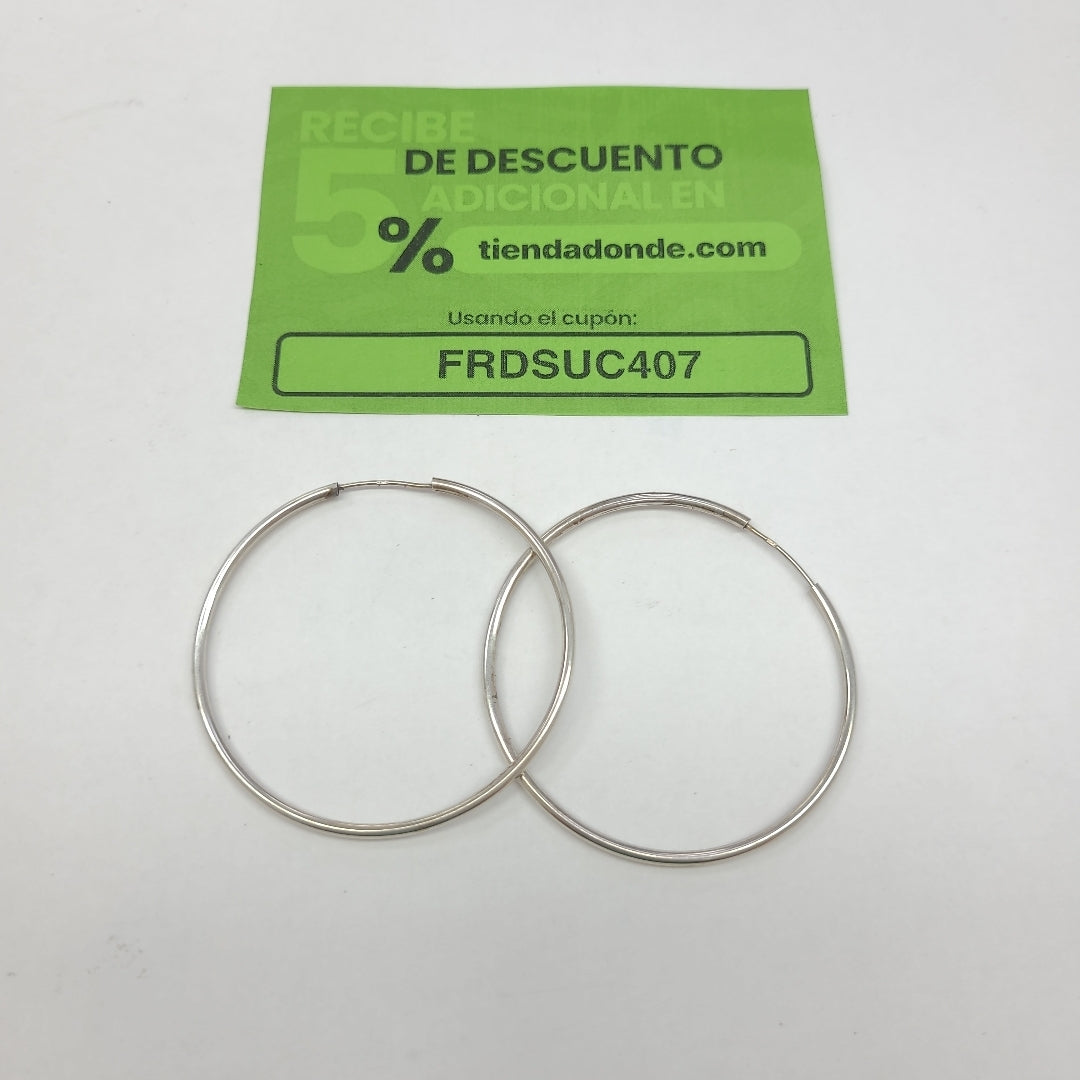 ARRACADAS PAR PLATA 4,00 GRMS (SEMINUEVO)