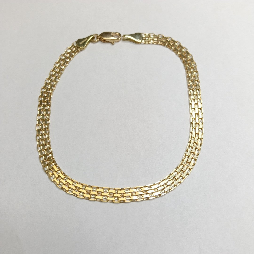 PULSERA ESPECIAL 10K 21 CM 4.5 GR (NUEVO)