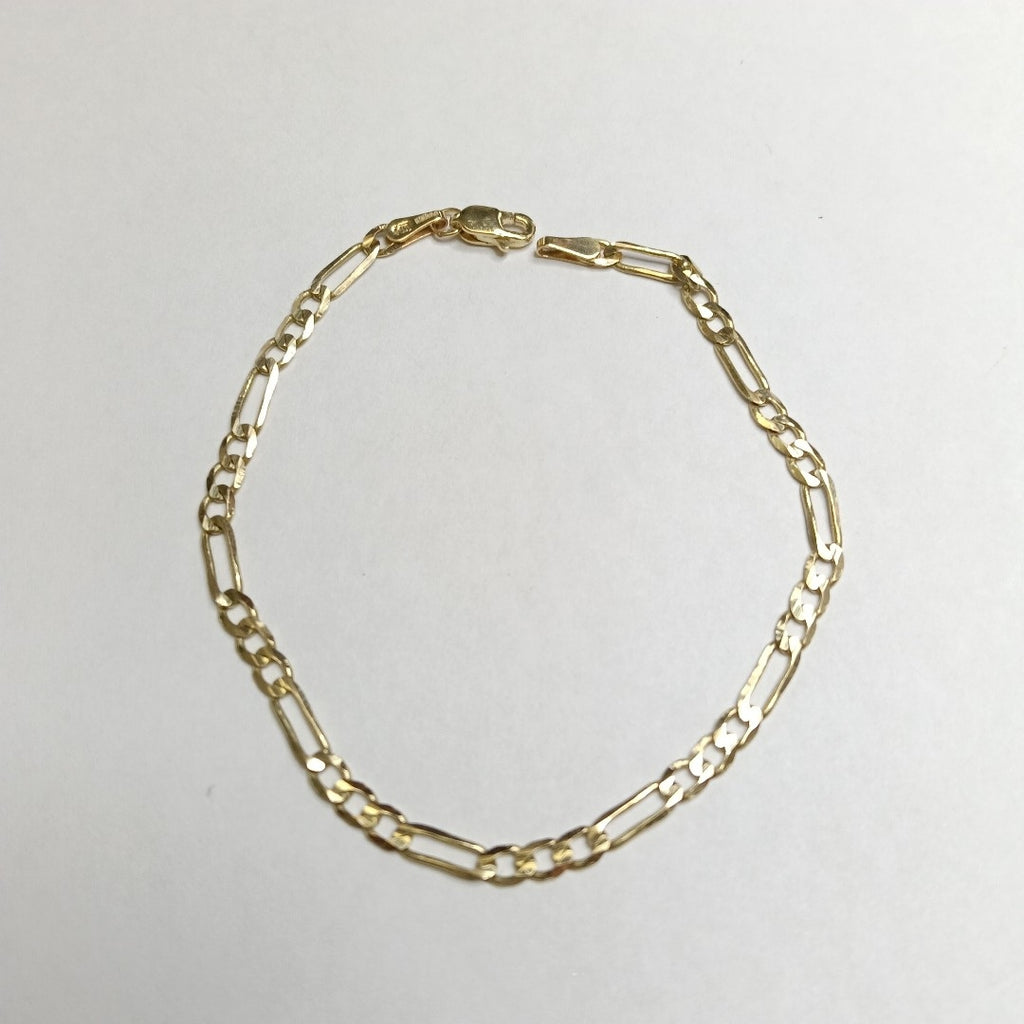 PULSERA TEJIDO 3X1 14K 18 CM 2.7 GR (NUEVO)