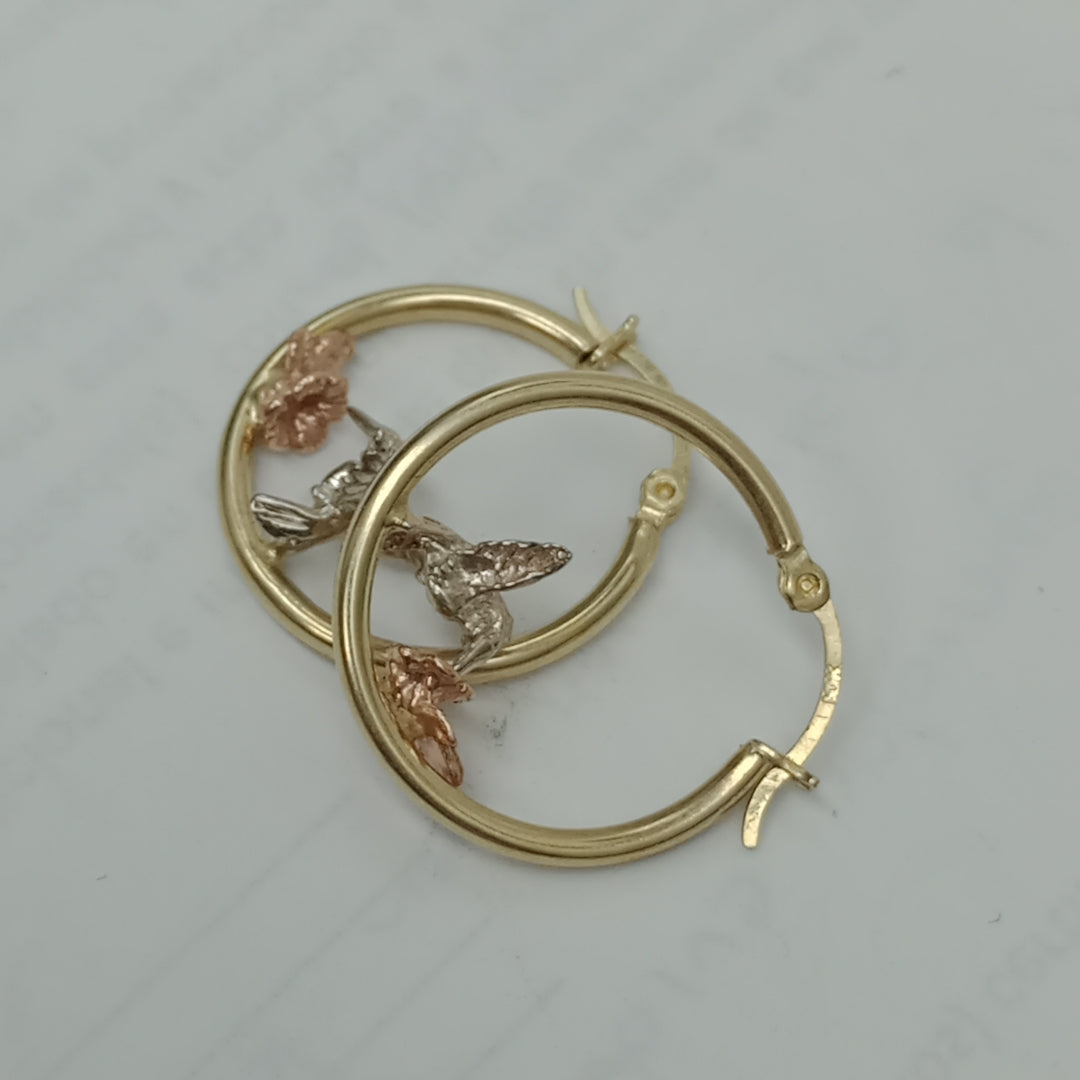ARRACADAS PAR ORO 10 K 3.3 GRMS (SEMINUEVO)