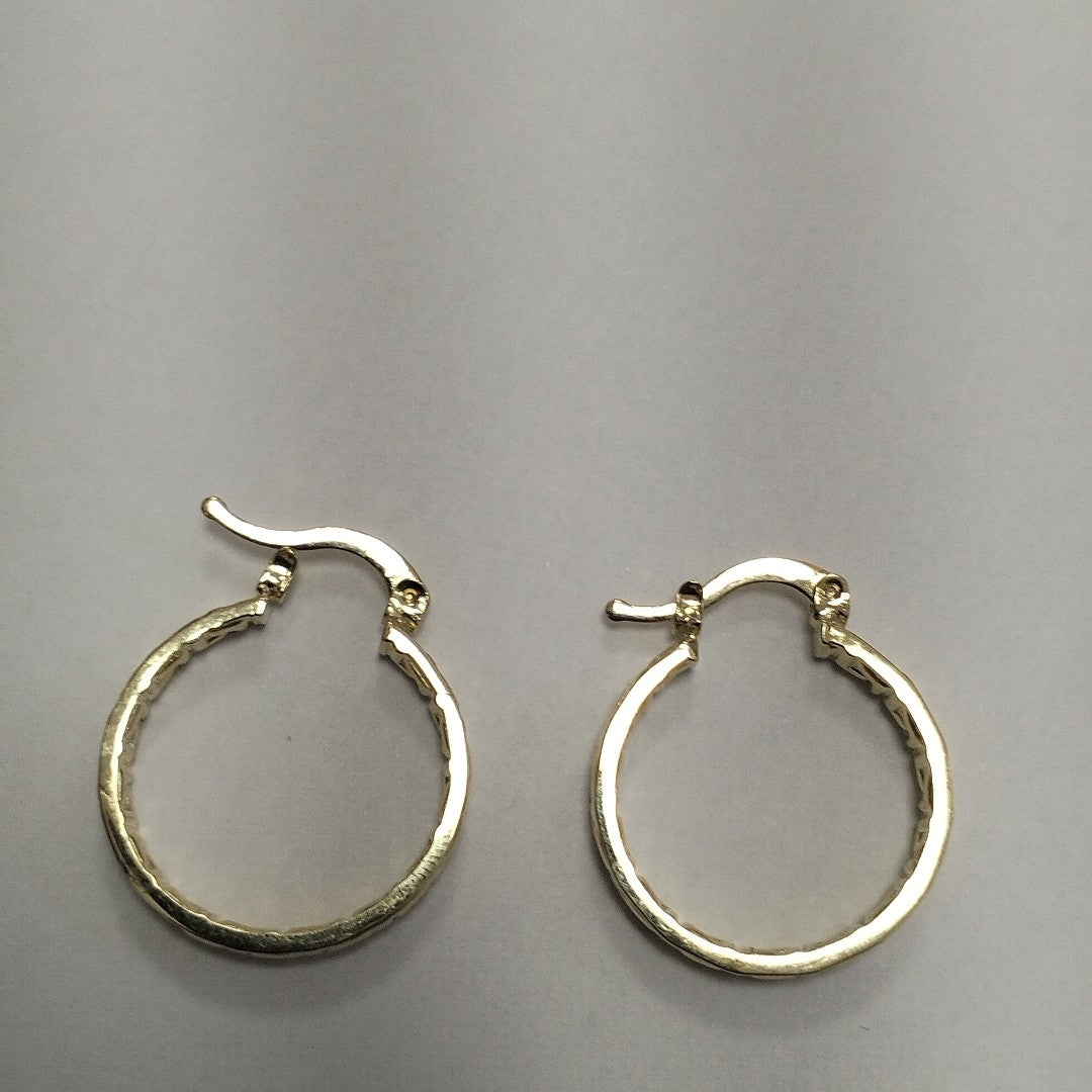 ARETES TEJIDO ARRACADAS TIPO GRECAS 14K 2.2 GR (NUEVO)