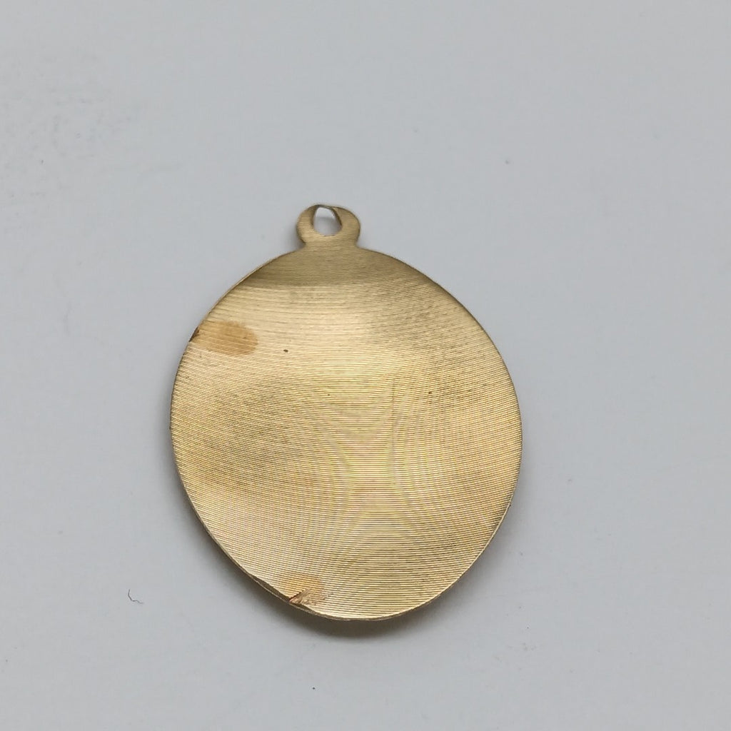 MEDALLA RELIGIOSA ORO,RODIADO 14 K 3,70 GRMS (SEMINUEVO)