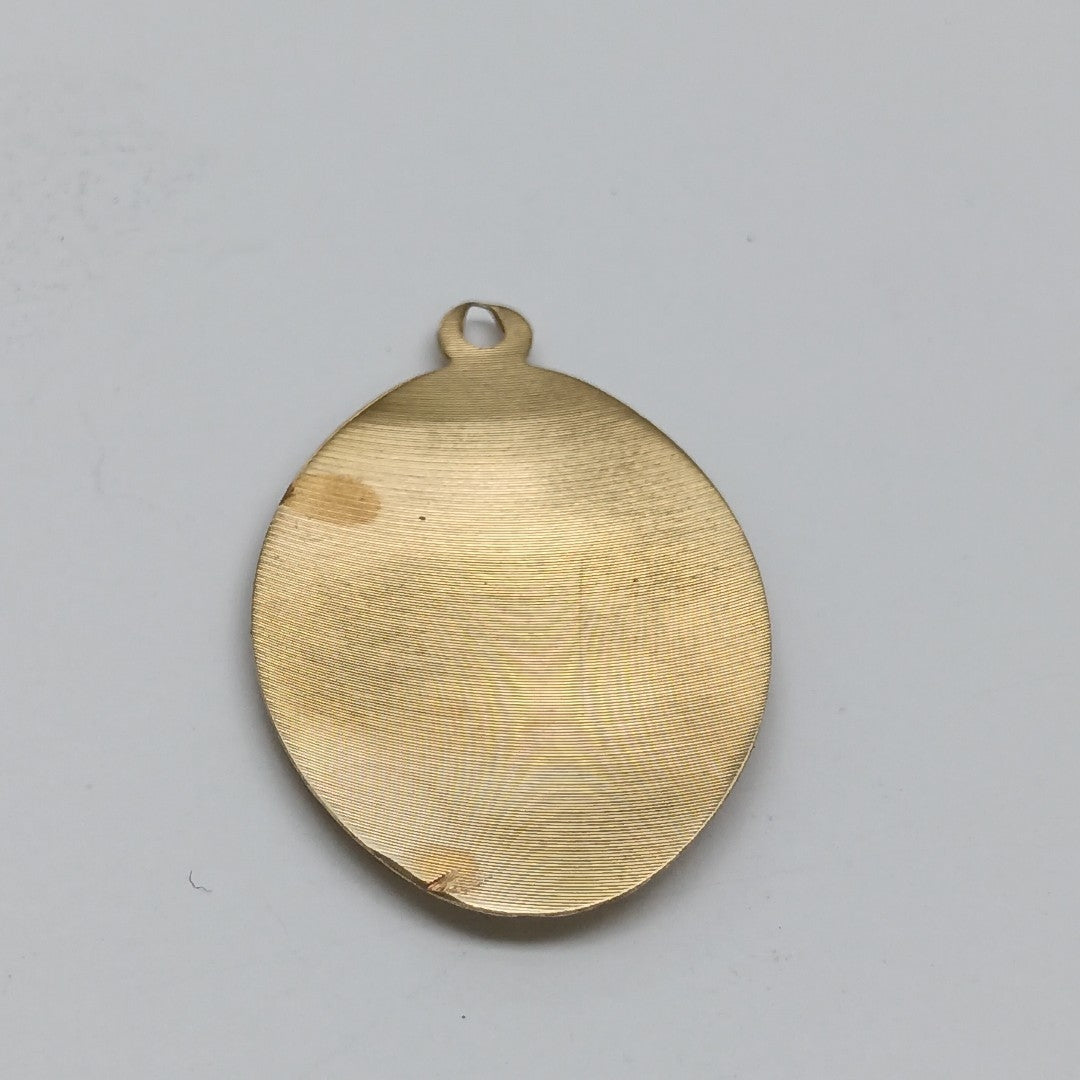 MEDALLA RELIGIOSA ORO,RODIADO 14 K 3,70 GRMS (SEMINUEVO)