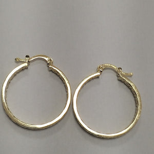 ARETES TEJIDO ARRACADA CON GRECAS 14K 2.7 GR (NUEVO)