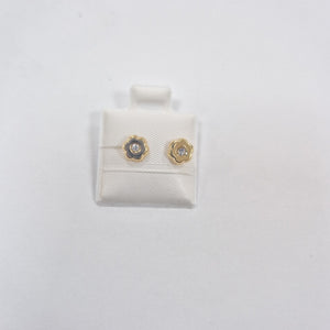BROQUELES BROQUEL FIG FLOR C CIRCONIA 14K 0.2581 GR (NUEVO)