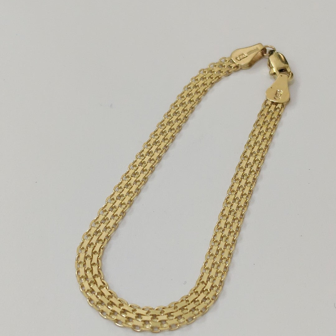 PULSERA ESPECIAL 14K 18 CM 4.4 GR (NUEVO)
