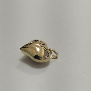 DIJE TEJIDO CORAZON LISO 14K 1.2 GR (NUEVO)