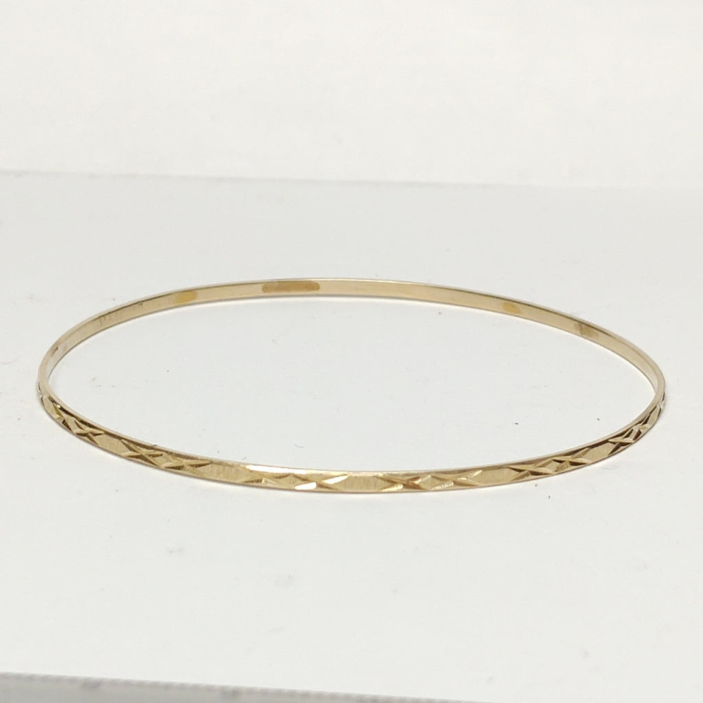 PULSERA RIGIDA ORO 14 K 4,10 GRMS (SEMINUEVO)