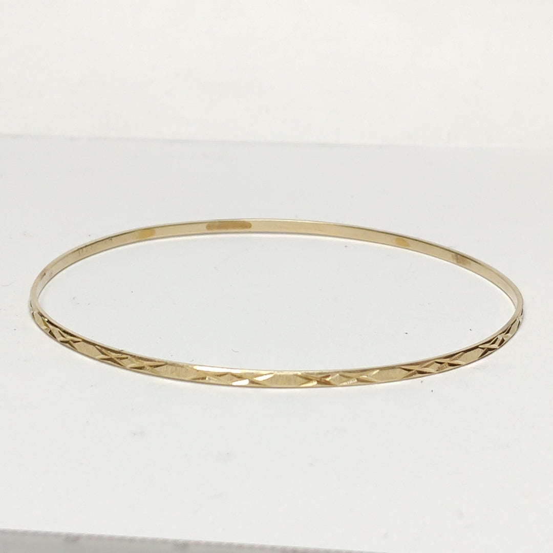 PULSERA RIGIDA ORO 14 K 4,10 GRMS (SEMINUEVO)