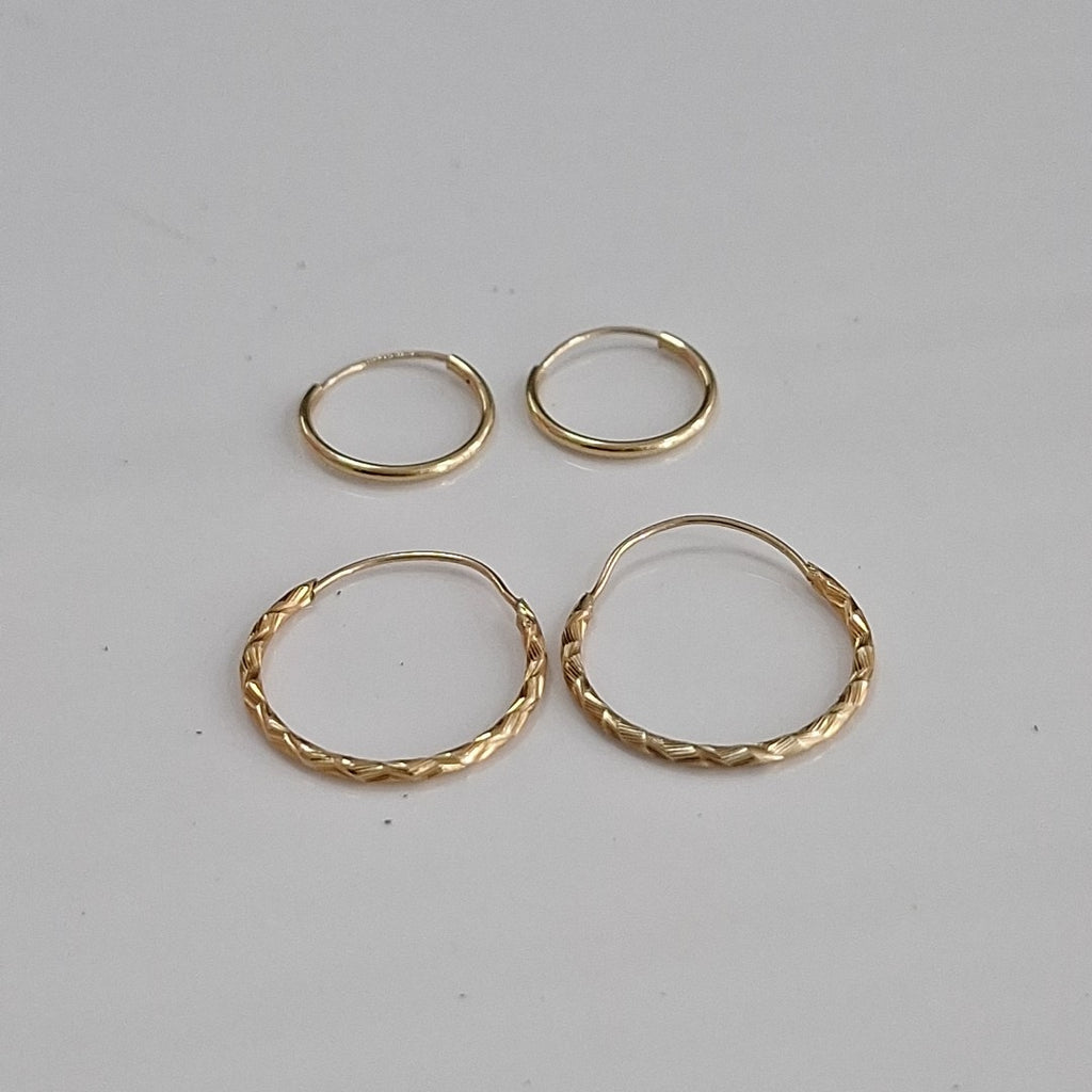 ARRACADAS PAR ORO 10 K 0.8 GRMS (SEMINUEVO)