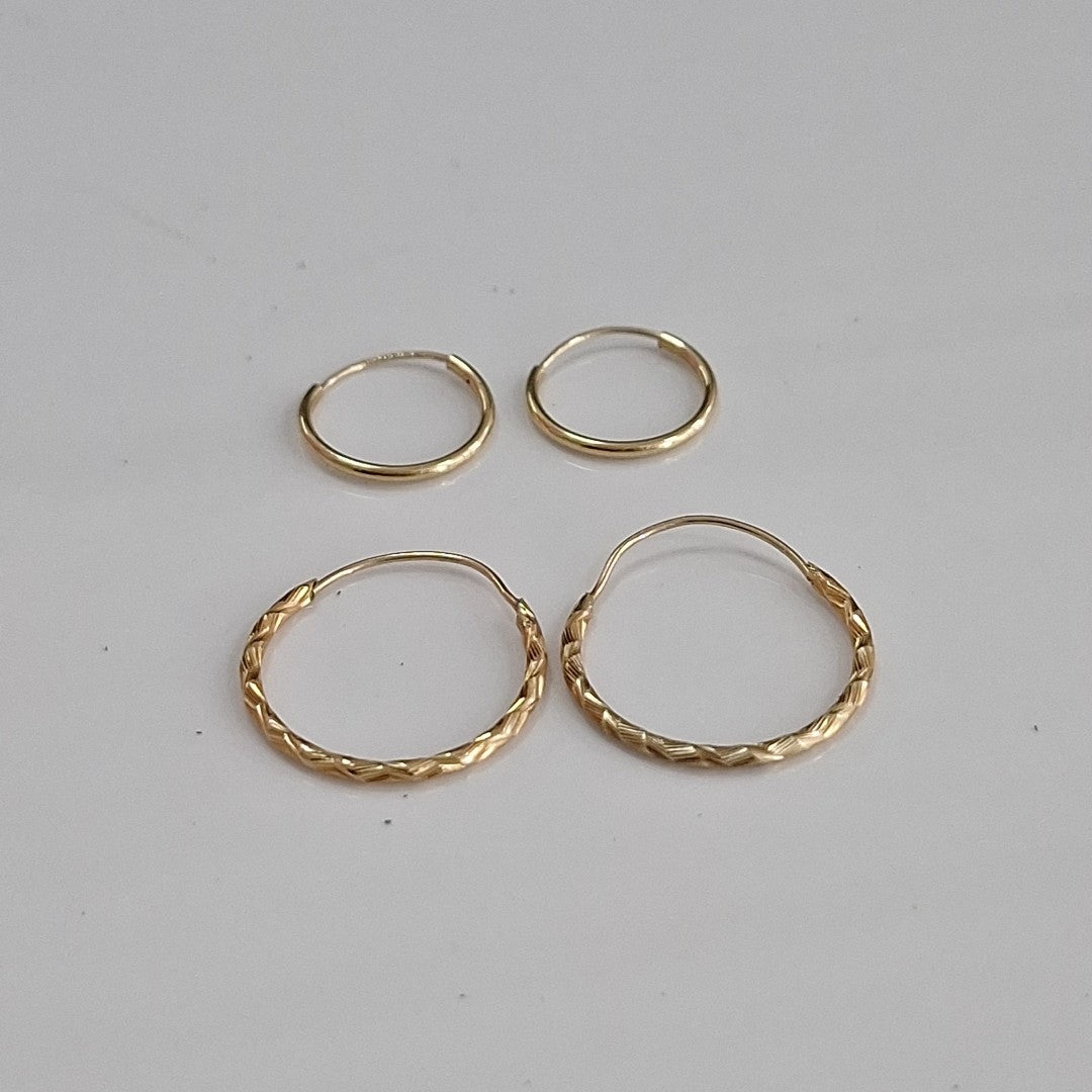 ARRACADAS PAR ORO 10 K 0.8 GRMS (SEMINUEVO)