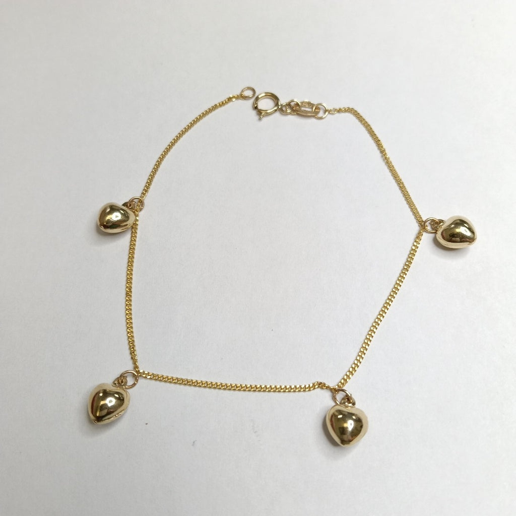 PULSERA ESPECIAL DIJES 10K 18 CM 1.7 GR (NUEVO)