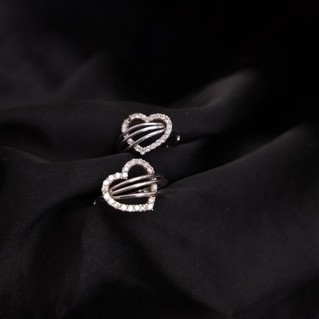 ARRACADAS PAR ORO BLANCO 14 K 2,90 GRMS (SEMINUEVO)
