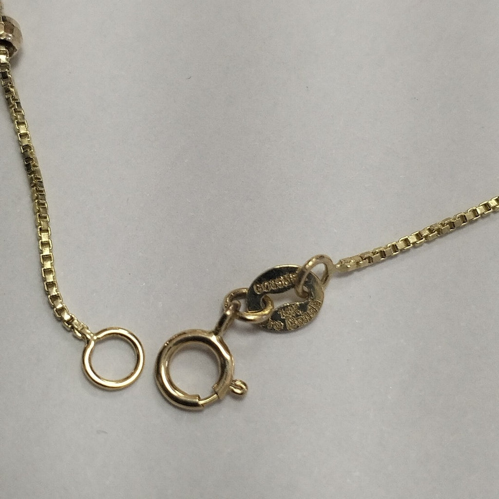 PULSERA ESPECIAL CON BOLITAS 14K 18 CM 1.4 GR (NUEVO)