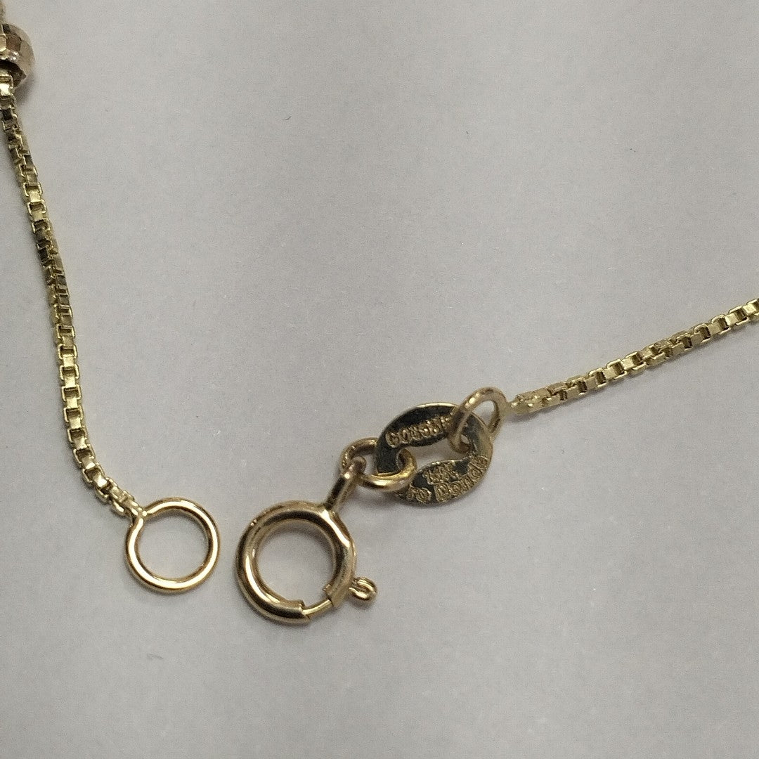 PULSERA ESPECIAL CON BOLITAS 14K 18 CM 1.4 GR (NUEVO)