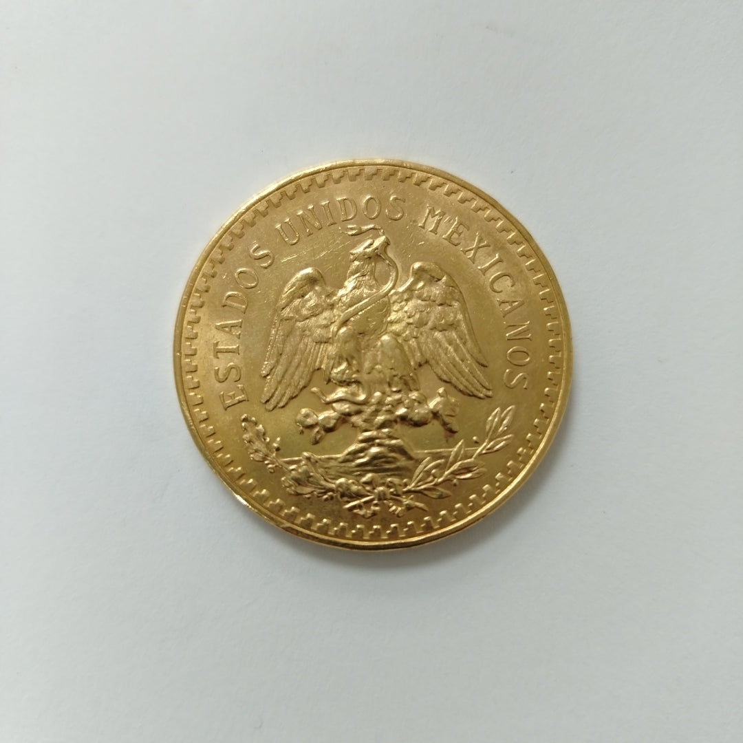 K1 41.6 GRMS 21 K IDENTIFICACIÓN MONEDA NOMINATIVA MONEDAS PESOS 50 PESOS (SEMINUEVO)