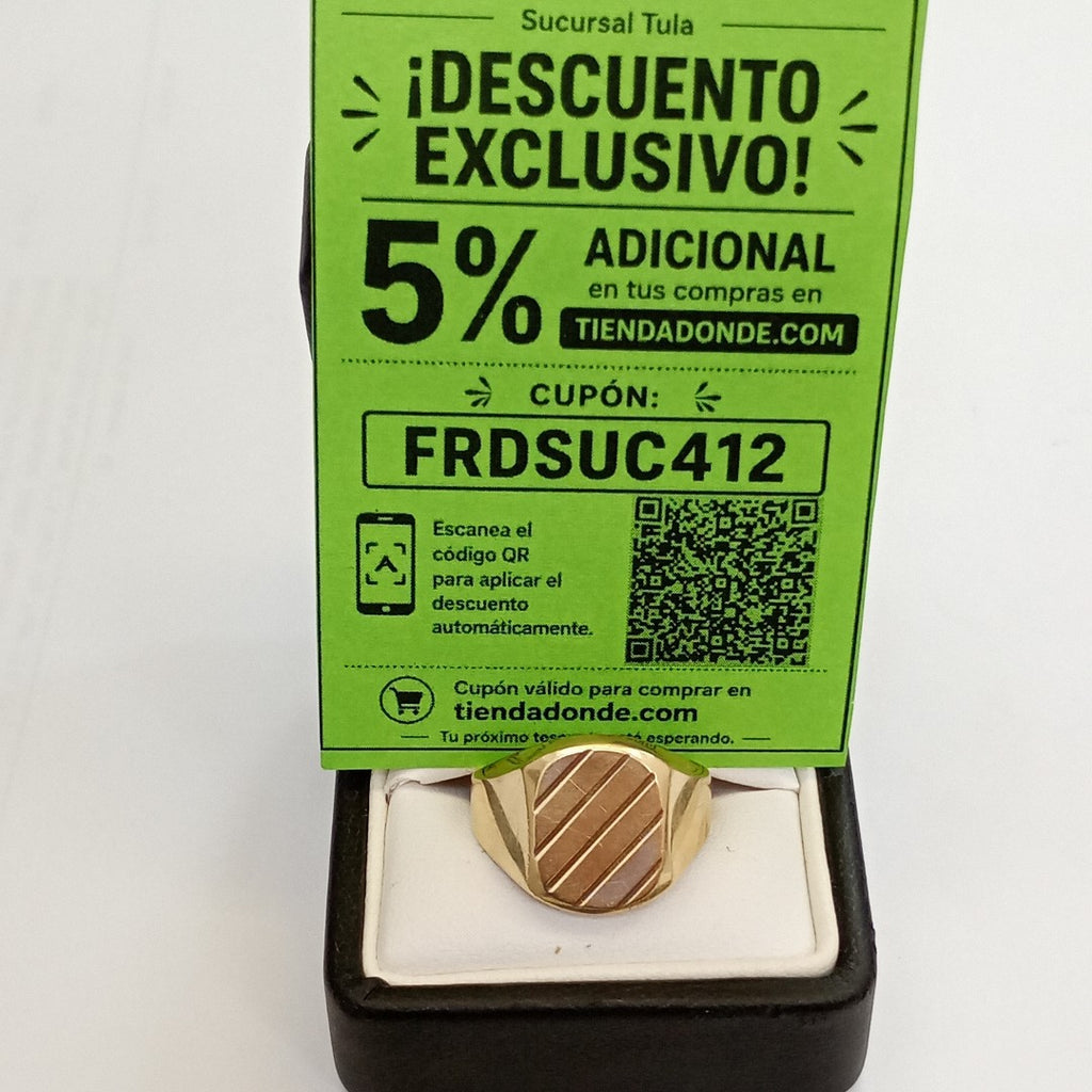 ANILLO ORO 14 K 6,00 GRMS (SEMINUEVO)
