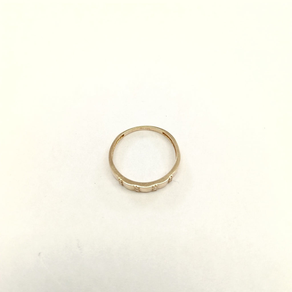 ANILLO ANILLITO C CIRCONIAS 14K 7 TALLA 1.4 GR (NUEVO)