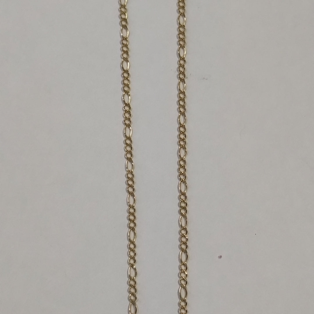 CADENAS TEJIDO 3X1 ORO 10K 55 CM 1.4 GR (NUEVO)