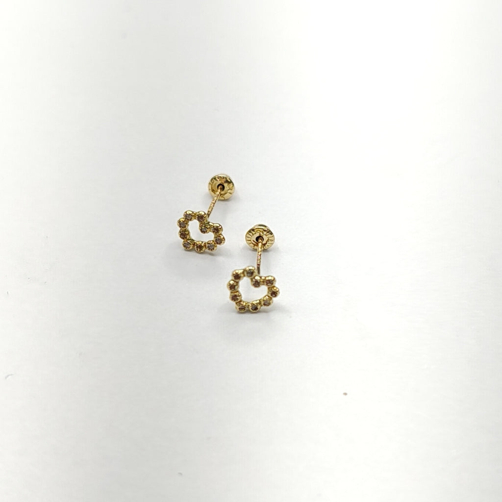 BROQUELES BROQUEL FIG CORAZON 14K 0.23 GR (NUEVO)