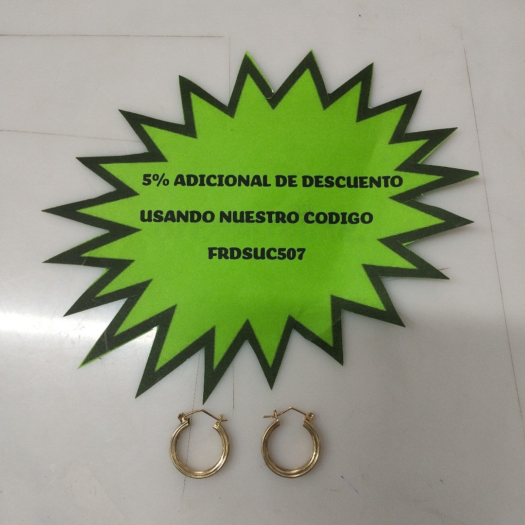 ARRACADAS PAR ORO 10 K 4,80 GRMS (SEMINUEVO)