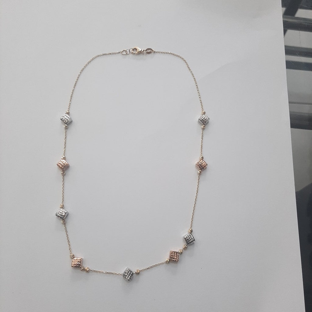 GARGANTILLA ORO COMBINADO 14 K 4.7 GRMS (SEMINUEVO)