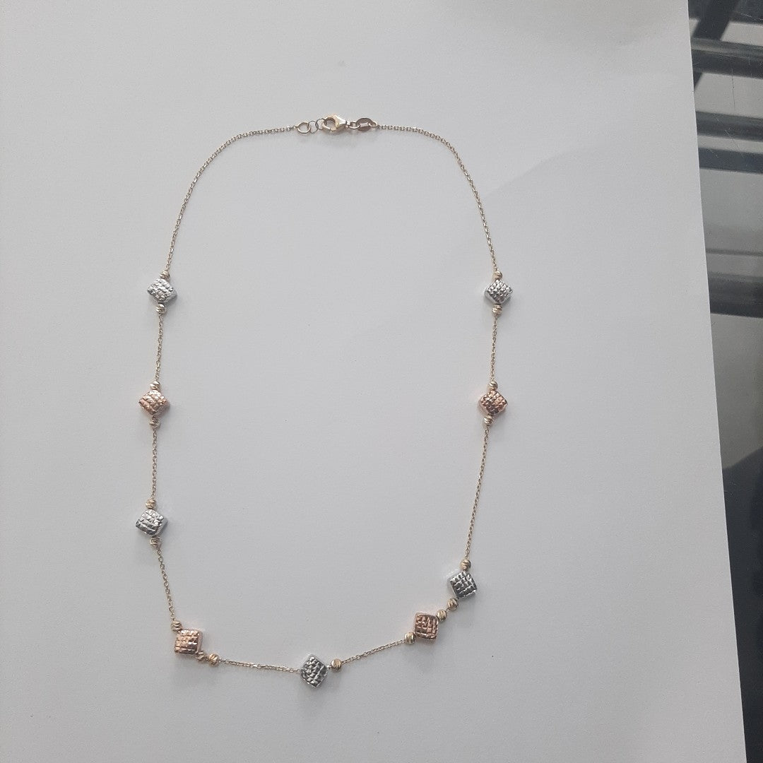 GARGANTILLA ORO COMBINADO 14 K 4.7 GRMS (SEMINUEVO)