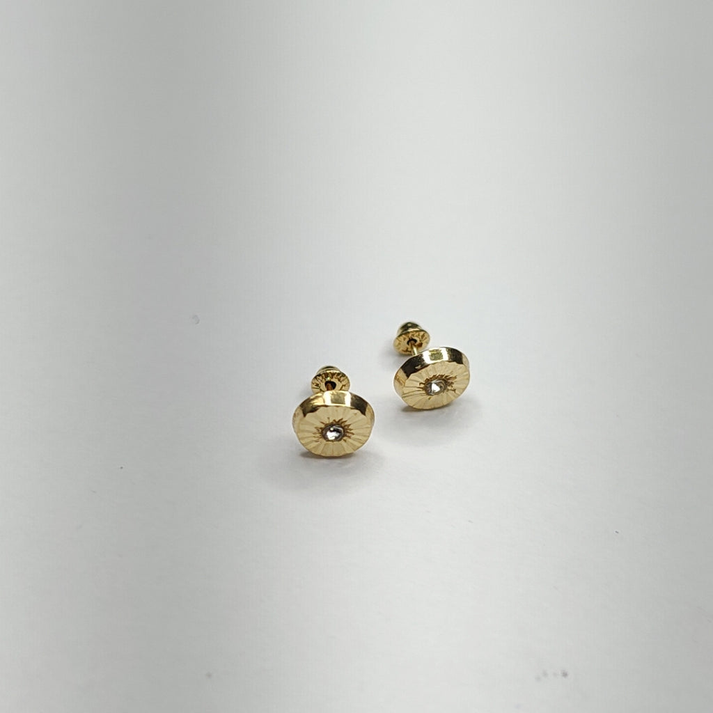 BROQUELES BROQUEL FIG BOTON C CIRCONIA 14K 0.2916 GR (NUEVO)