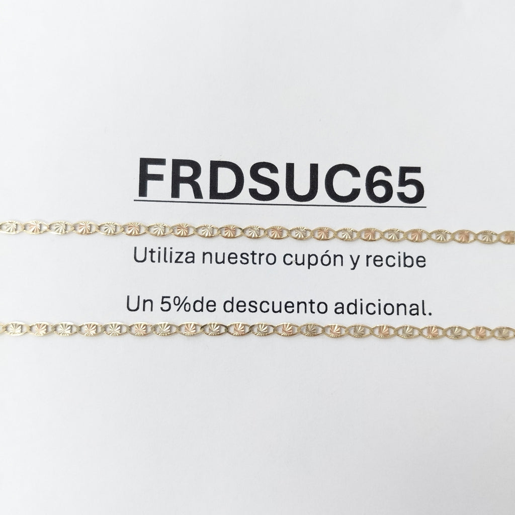 CADENA ORO COMBINADO 10 K 2.7 GRMS (SEMINUEVO)