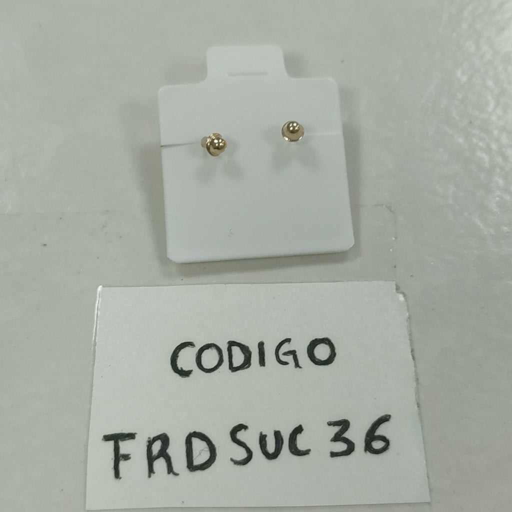 BROQUELES BROQUEL FIG MOÑO C CIRCONIA 14K 0.2441 GR (NUEVO)