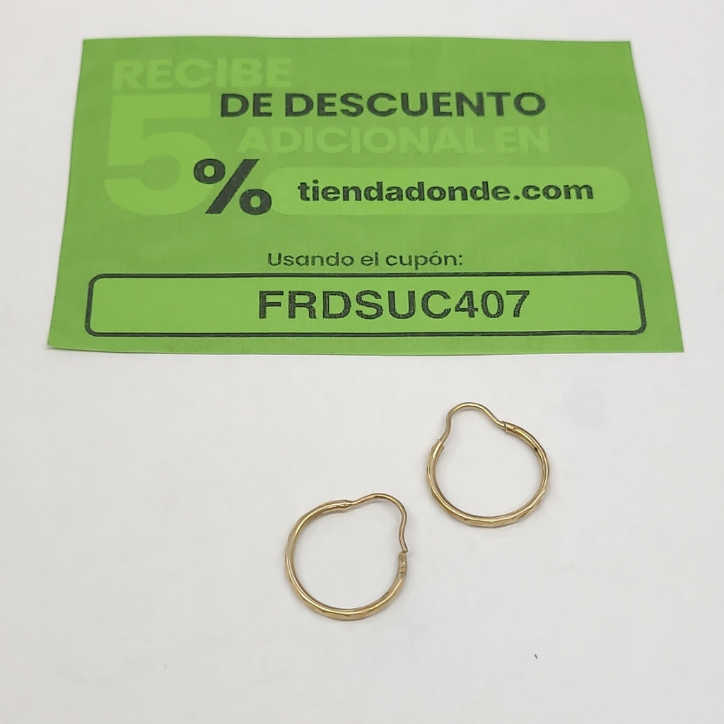 ARRACADAS PAR ORO 10 K 0.9 GRMS (SEMINUEVO)