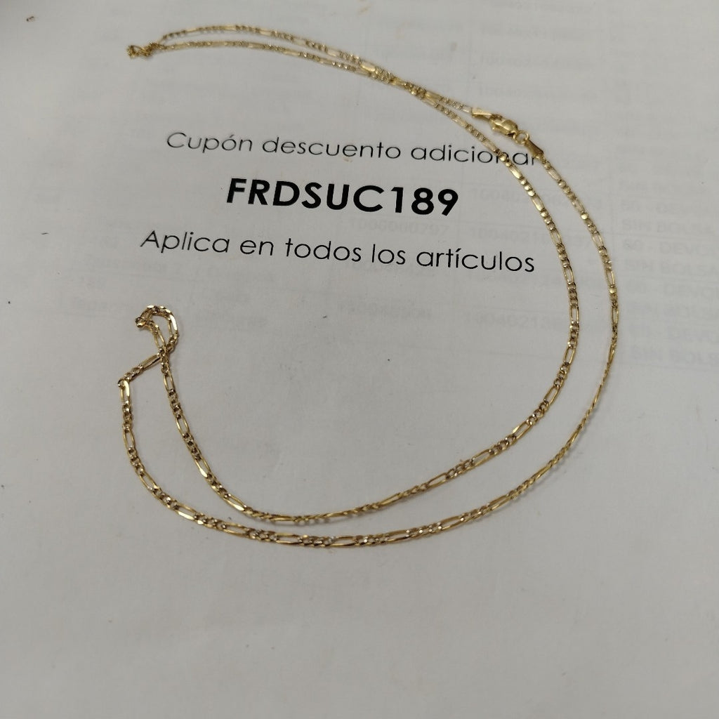 CADENA 3X1 14K 60 CM 3.9 GR (NUEVO)