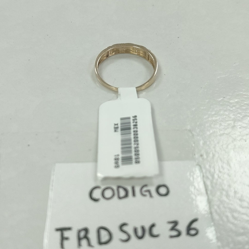 ANILLO ANILLITO C CIRCONIAS 14K 8 TALLA 1.5 GR (NUEVO)