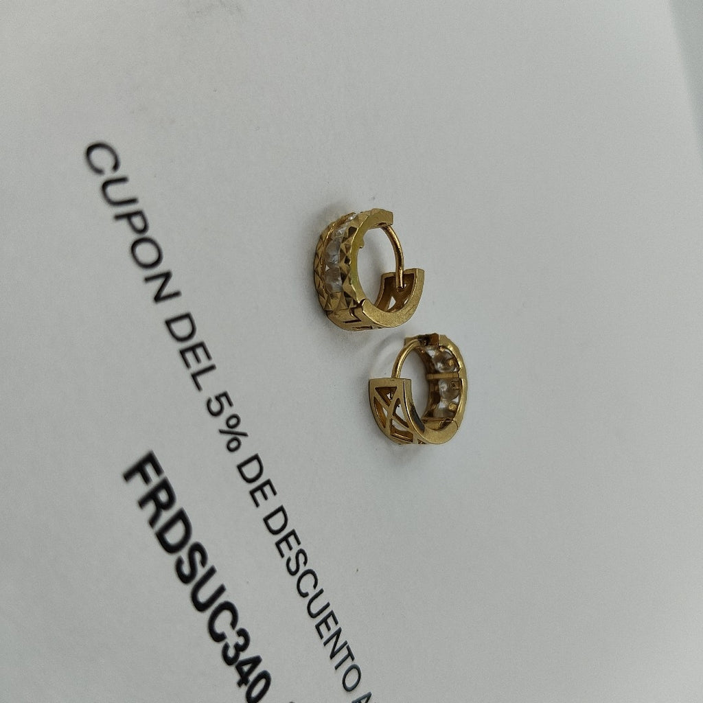 ARRACADAS PAR ORO 14 K 2,10 GRMS (SEMINUEVO)