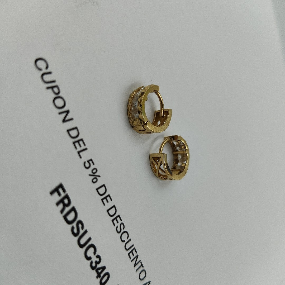 ARRACADAS PAR ORO 14 K 2,10 GRMS (SEMINUEVO)