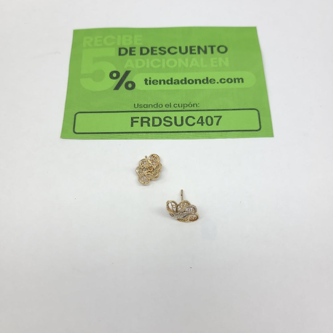 ARETES PAR ORO 10 K 1.6 GRMS (SEMINUEVO)