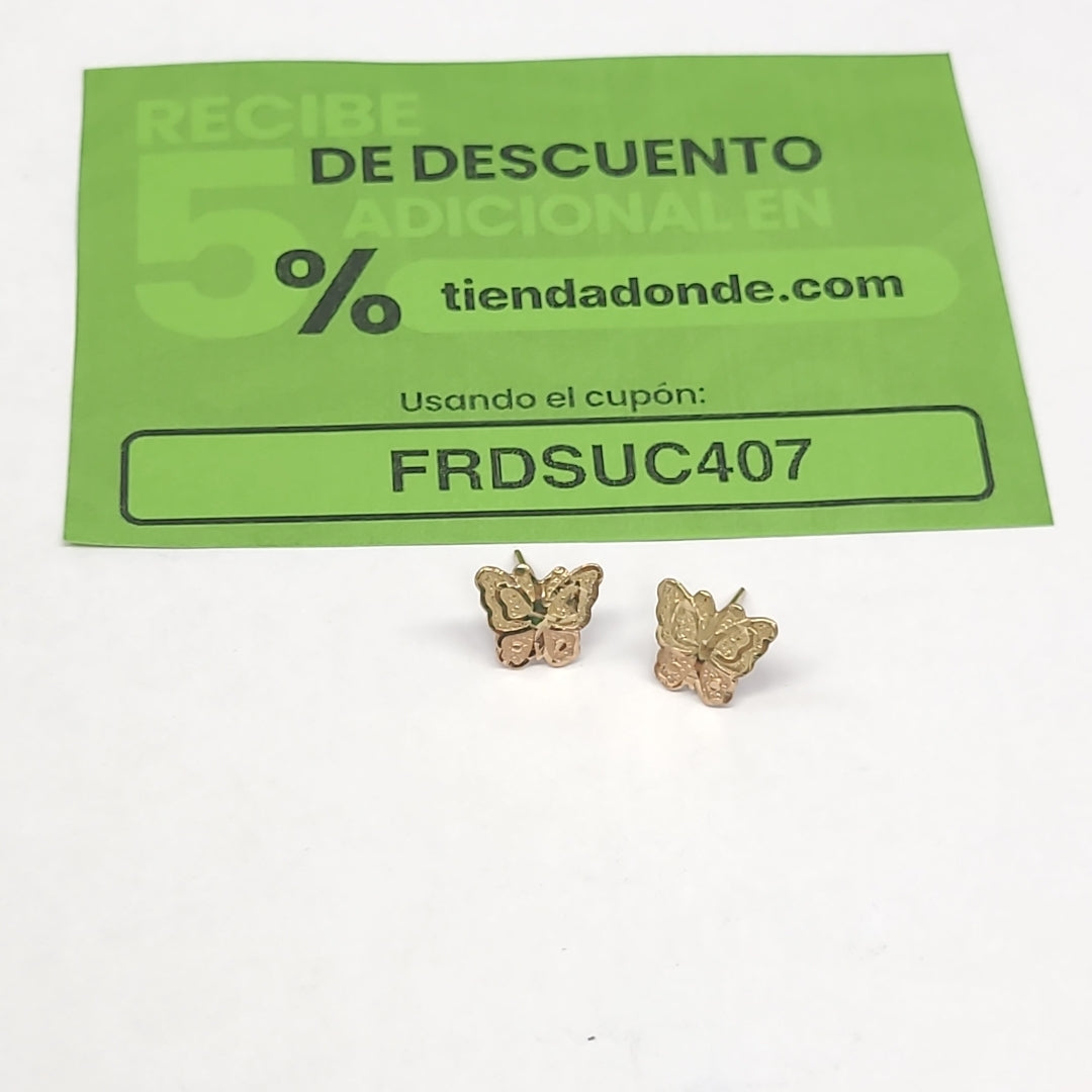 BROQUELES PAR ORO 10 K 0.9 GRMS (SEMINUEVO)