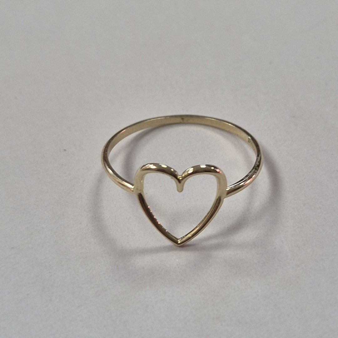 ANILLOS ANILLITO FIG CORAZON 10K TALLA 9 0.8 GR (NUEVO)