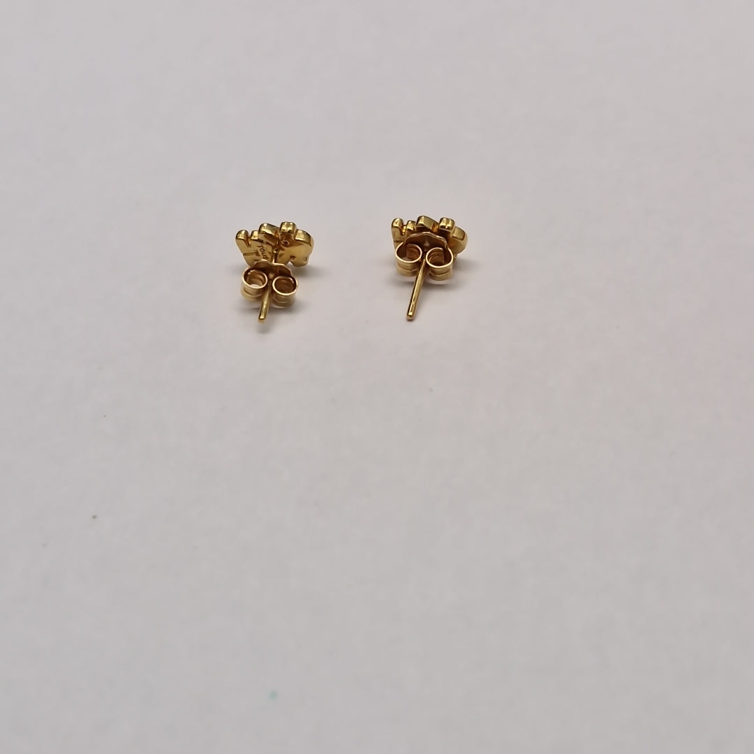 ARETES PAR ORO 18 K 1.4 GRMS (SEMINUEVO)