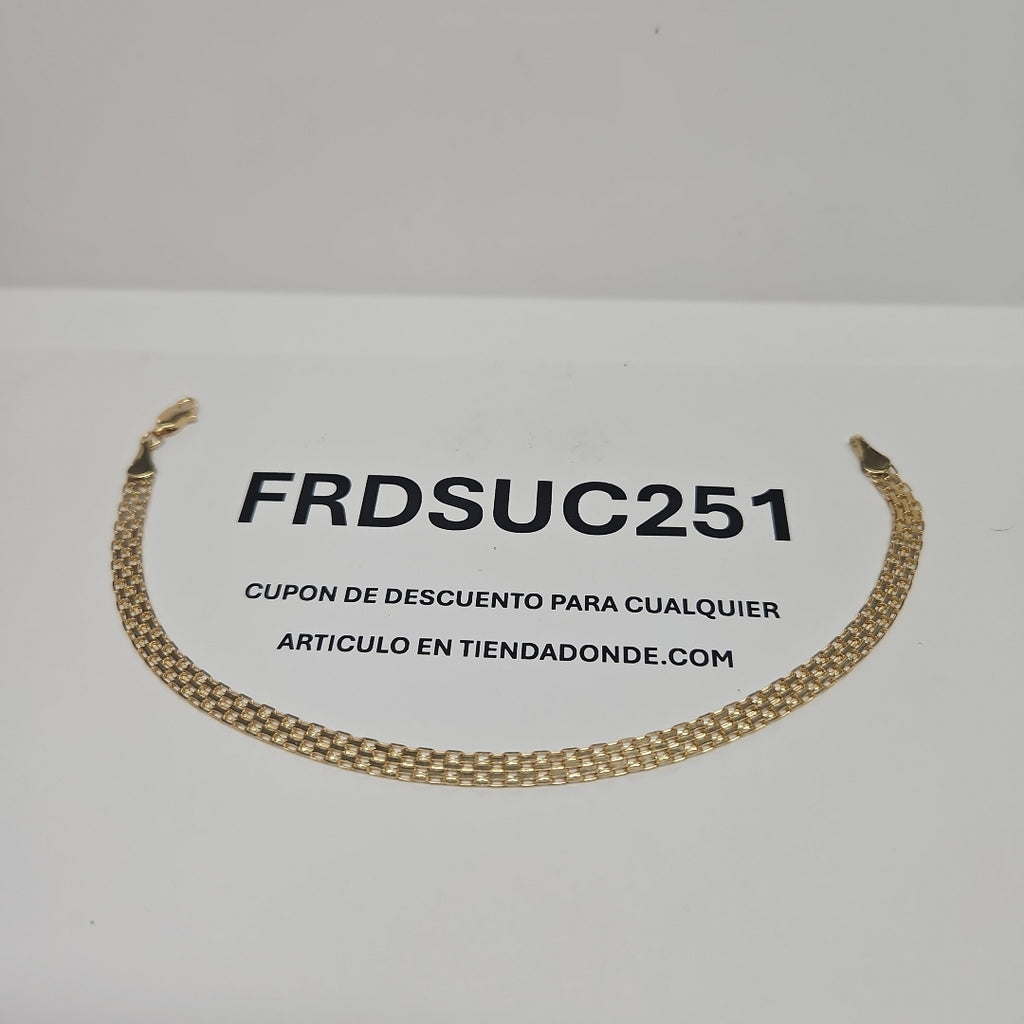 PULSERA ESPECIAL 10K 21 CM 4.4 GR (NUEVO)
