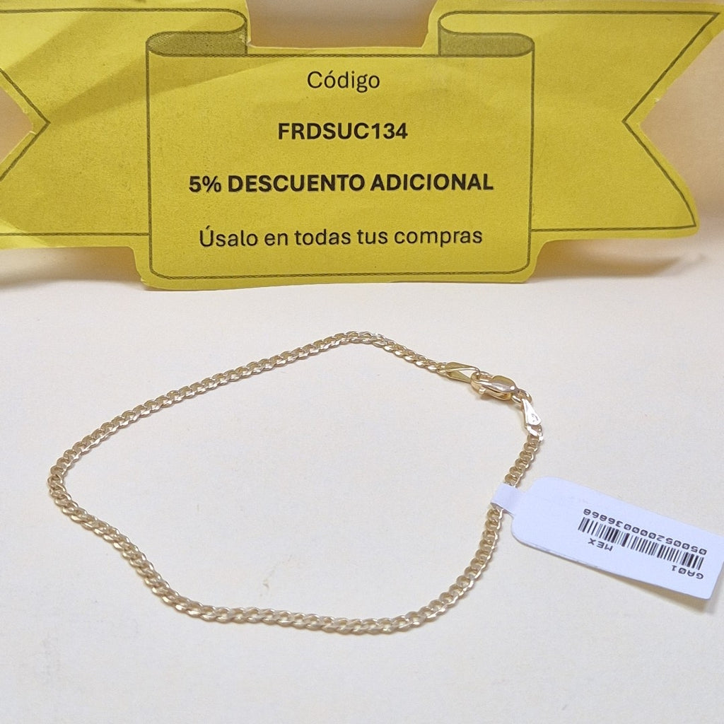 PULSERA BARBADA 14K 21 CM 2.3 GR (NUEVO)