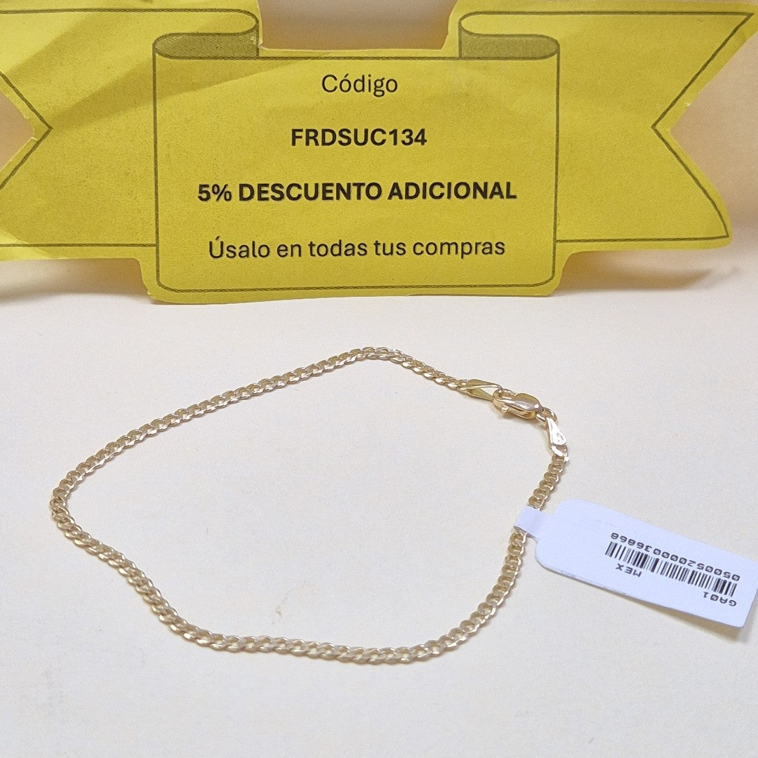 PULSERA BARBADA 14K 21 CM 2.3 GR (NUEVO)
