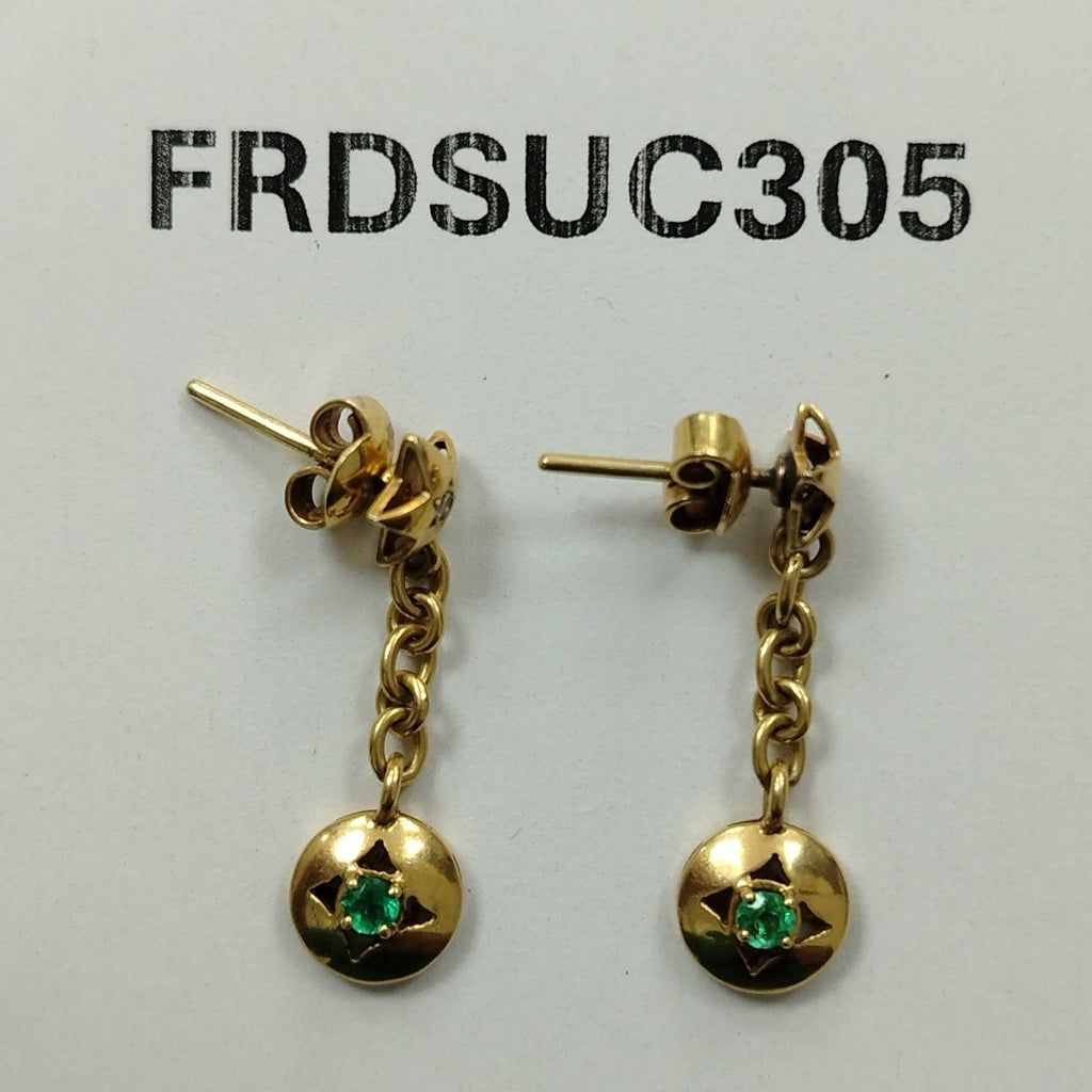 ARETES PAR ORO 18 K 4.7 GRMS (SEMINUEVO)