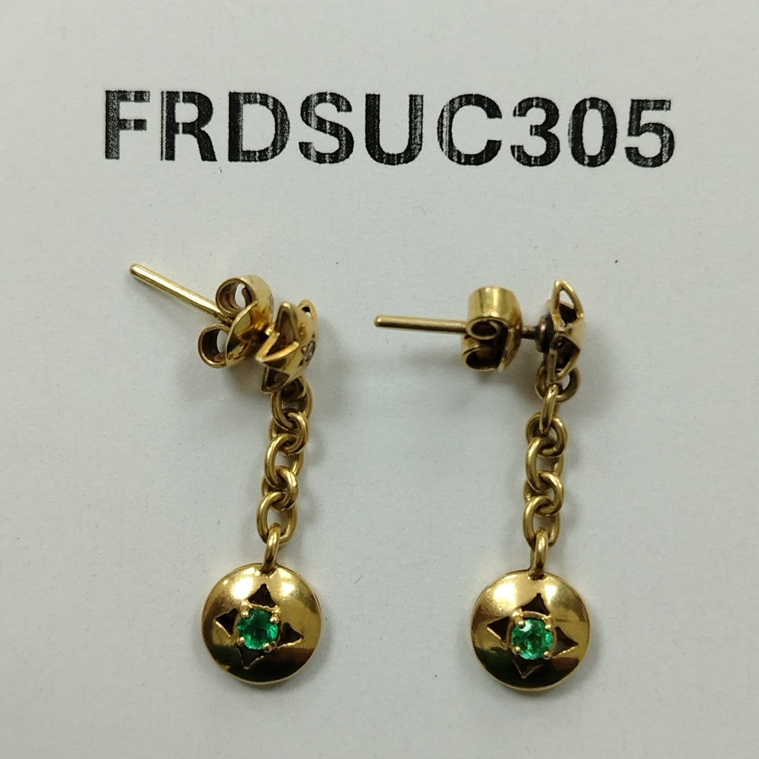 ARETES PAR ORO 18 K 4.7 GRMS (SEMINUEVO)
